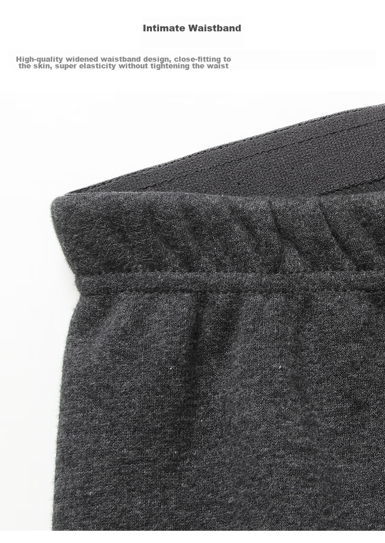 Yiershuang Autumn And Winter [4-Layer Thickened] Men's Patch Knee Warmers, Fleece-Lined Cotton Long Pants, Autumn Trousers for Me 5