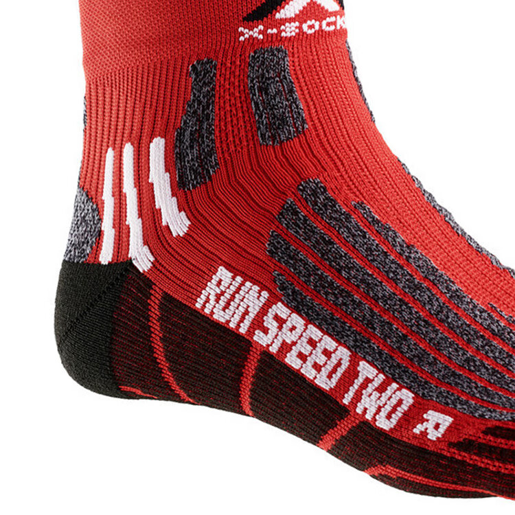 XBIONIC Outdoor Running Race Quick-Dry Athletic Short Socks V2.0 R018 Red/black, 22.5cm-24(35-38) 4
