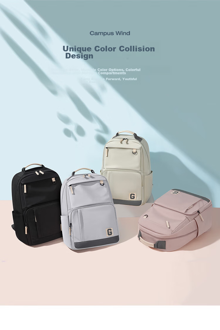 GOLF Backpack for Men And Women, Casual 15.6-Inch Laptop Bag for Middle School, High School And College Students, Travel Backpack 3