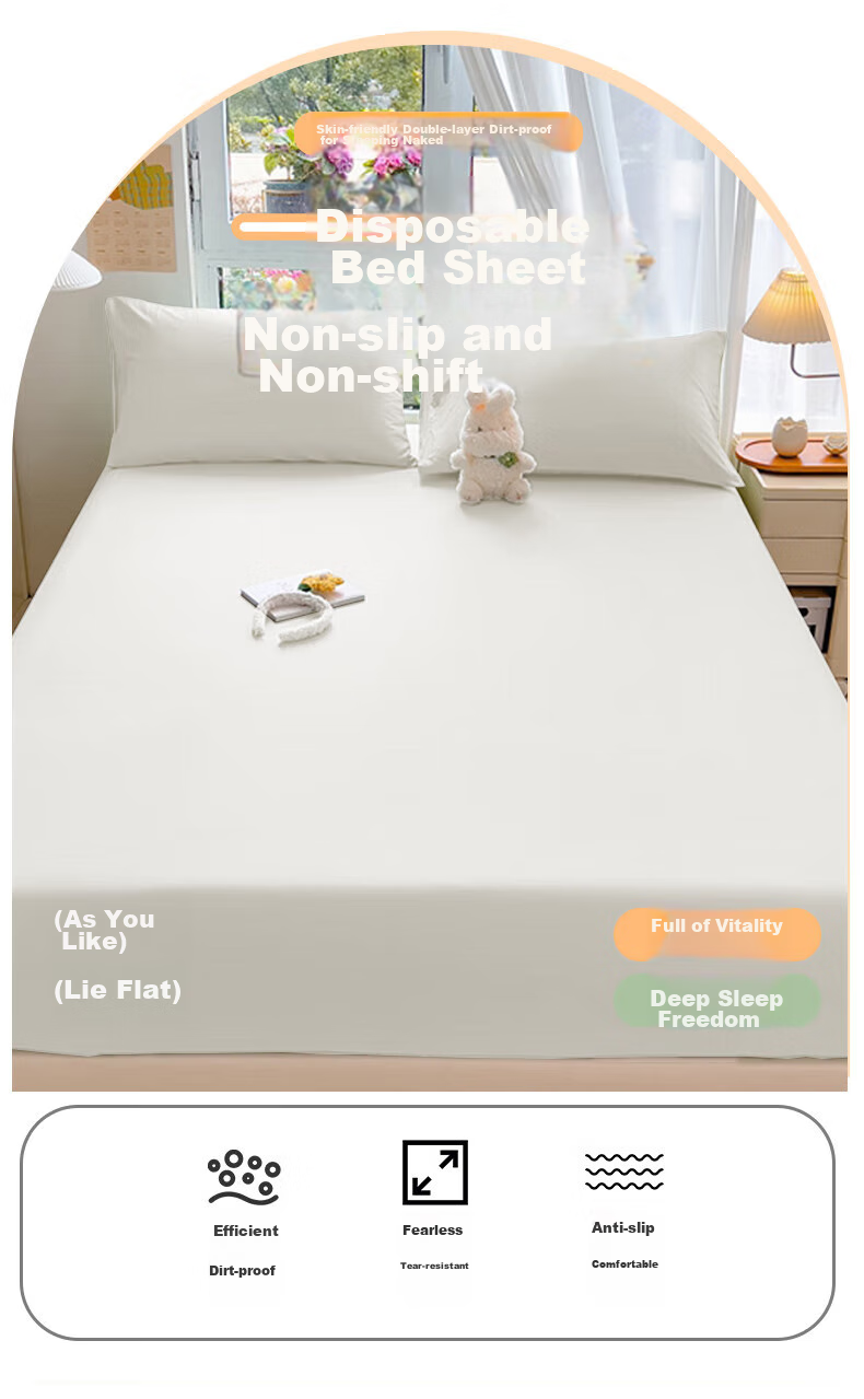 JAJALIN Disposable Bed Sheet And Duvet Set for Train Sleeper, Hotel, Travel Soft Bed, Hygienic Three-Piece Set, Thickened Portable Travel Kit 26