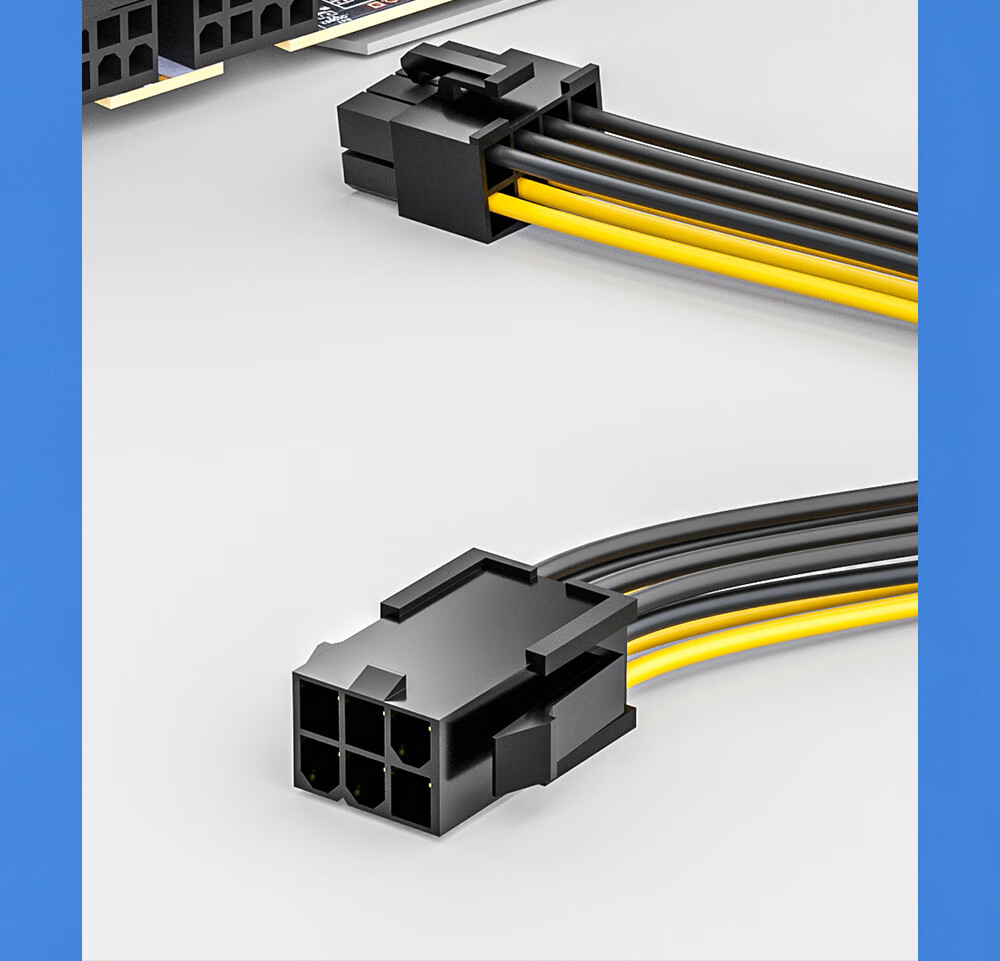 BURLEFRAN Computer Cable, 6-PIN to 8-PIN Graphics Card Power Cable, 8-Pin Graphics Card Power Extension Cord, Motherboard Adapter Cable, Case Power Supply Cable 4