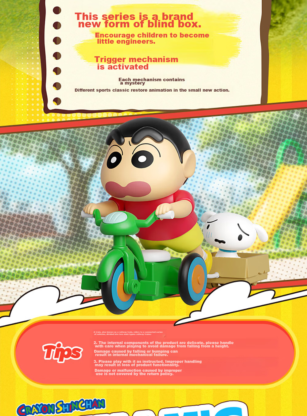 52TOYS Crayon Shin-chan Retro Mini TV Blind Box Trendy Collectible Figure Toy Gift Random Single for Boyfriend 2