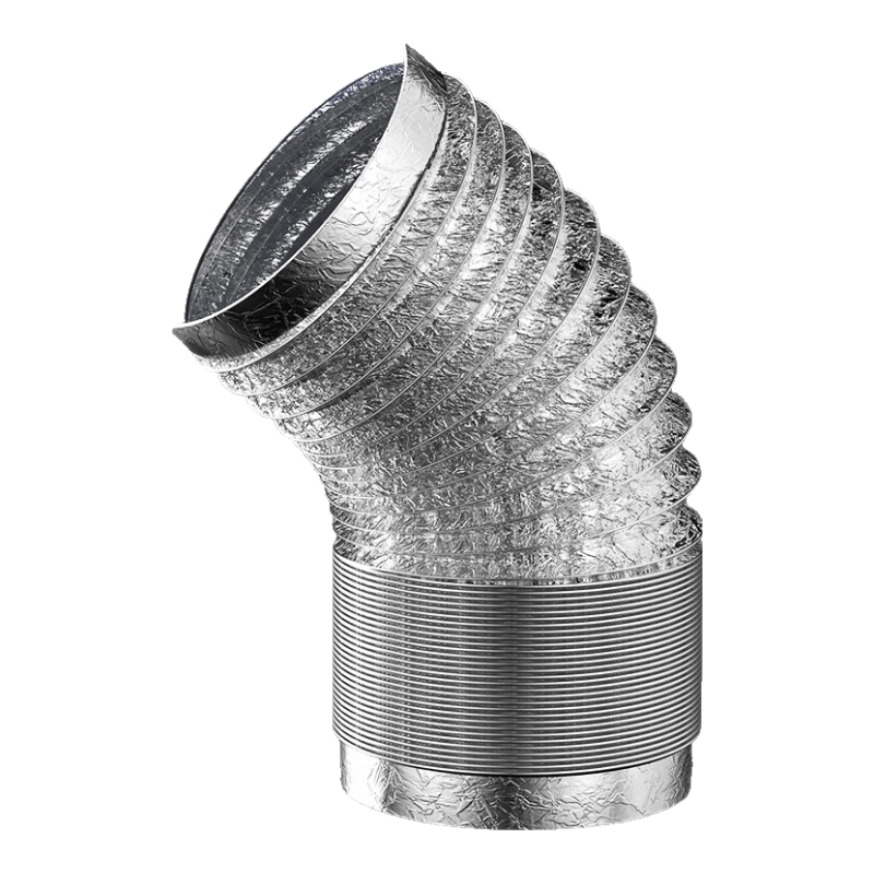 Muvi Range Hood Exhaust Pipe, Flue Duct, Exhaust Pipe Check Valve, Extendable Aluminum Foil Duct, Backflow Prevention Valve, Ventilation Duct