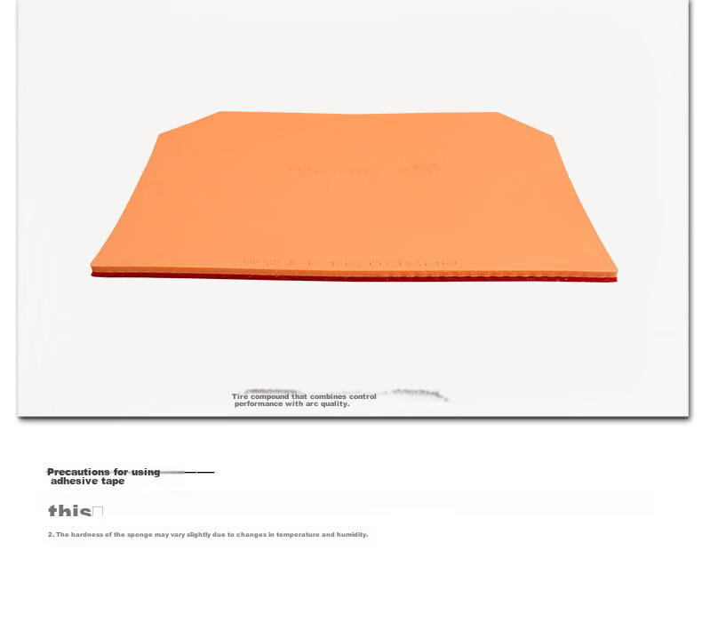 DHS Kuangbiao 3 Rubber, Pro Set Orange Sponge, Kuangbiao Three Table Tennis Racket Rubber, Red Hard 39mm Thickness 2.2 4