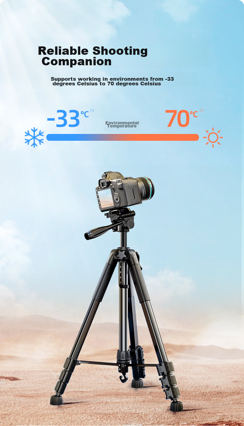 JIAHUACAI Tripod for Smartphones, Cameras, Mirrorless Cameras, DSLR, Sony, Canon Photography And Videography, Horizontal And Vertical Shooting Stabilization, Indoor Selfie, TikTok Live Streaming, Short Video, Outdoor Portable Stand 7