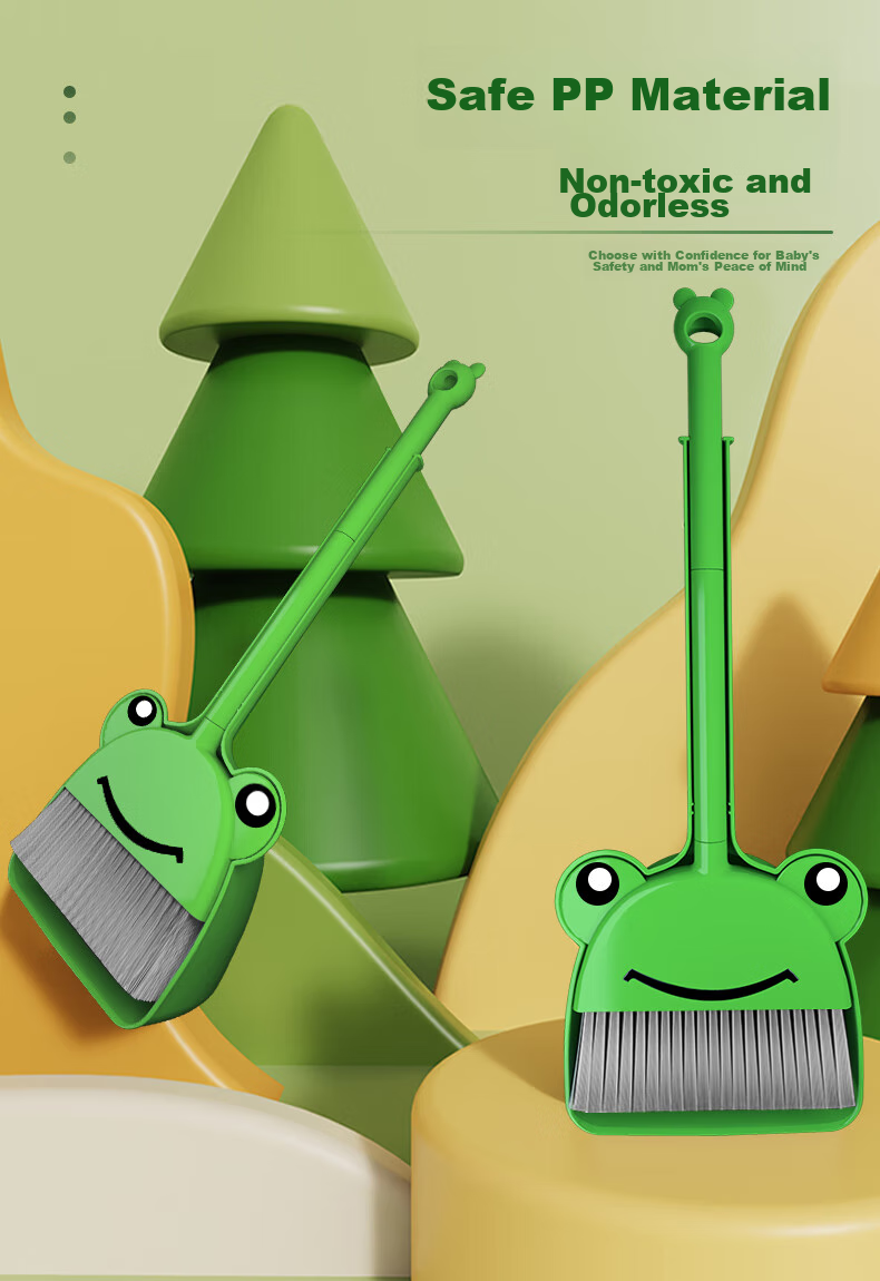 Taitaile Daodaoye Children's Mini Broom And Dustpan Set, Baby Household Cleaning Kit 5