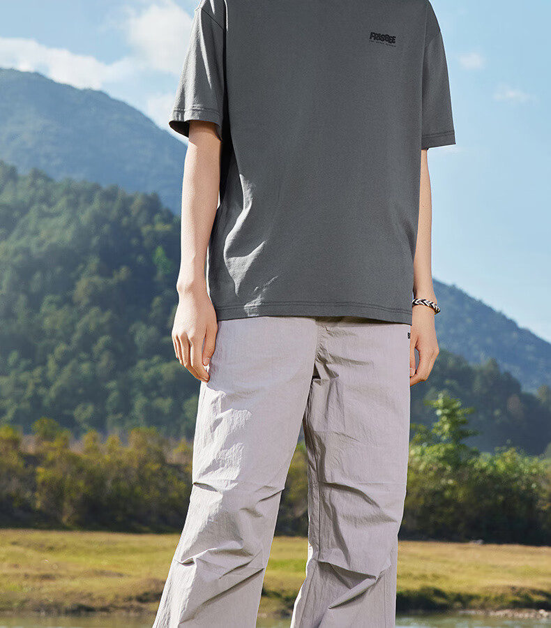 361° Men's Short Sleeve T-Shirt Spring Summer Sports Loose Casual Outdoor Crew Neck Top Unisex 632623106-2 5