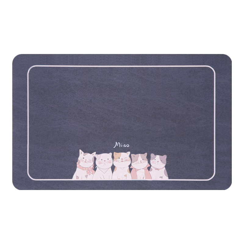 Qiqijia Bathroom Absorbent Foot Mat, Non-Slip Diatomaceous Earth Mat for Bathroom Entrance, Quick-Drying Toilet Mat, Washroom Mat, 40*60cm