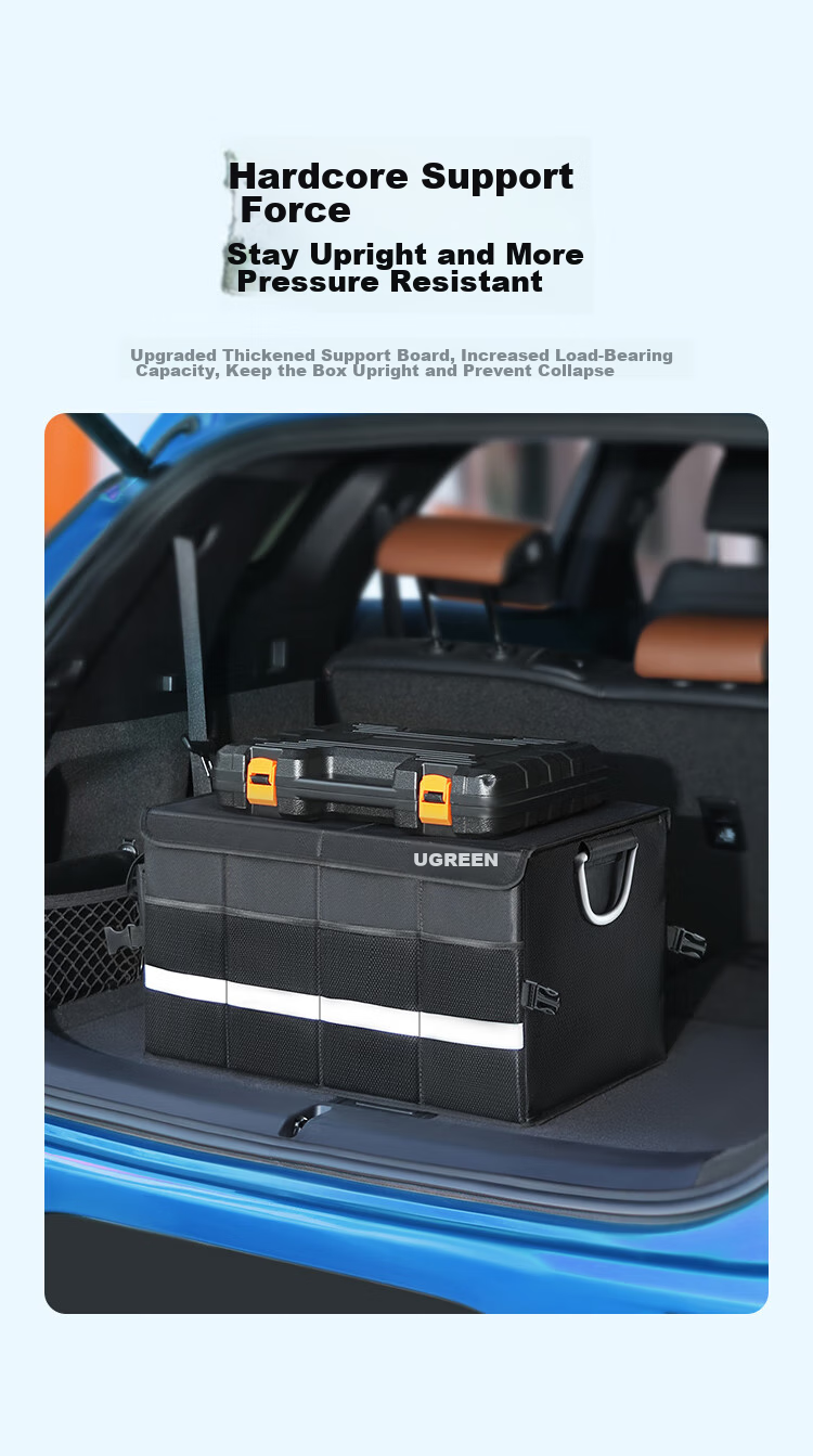 Outekaile Car Trunk Storage Box, Vehicle Organizer Container, Foldable Storage Box for Car Use, Automotive Accessories 8