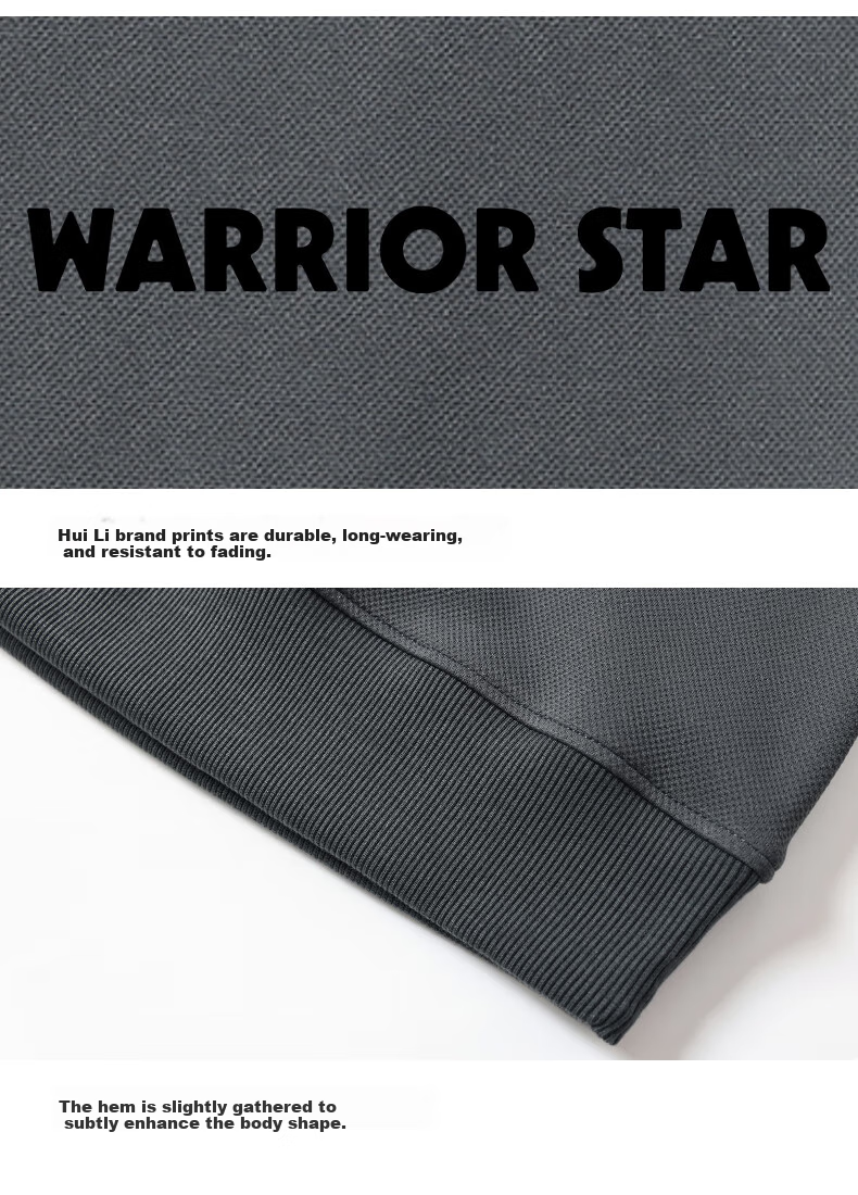 Warrior Sweatshirt for Men, Spring And Autumn Season, Color Block Round Neck Long Sleeve T-Shirt, Comfortable Retro Base Layer Pullover for Men, 1078 25