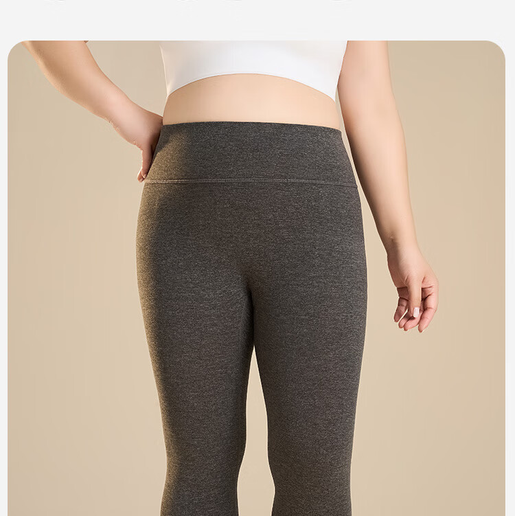 GRACEWELL Plus Size Women's Thermal Leggings Autumn Pants Wool Silk Loose Winter Bottoms for Up to 200 Jin 10