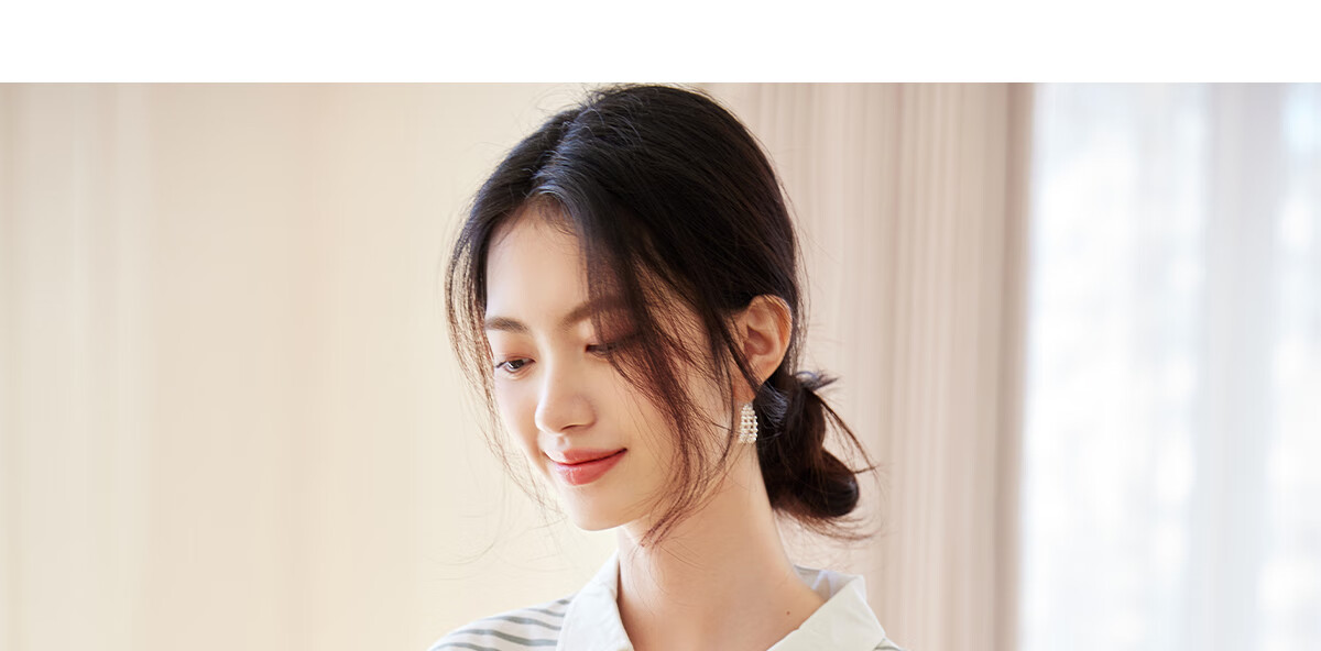 PinCai Women's Summer Short Sleeve V-Neck Polo Shirt Striped Letter Cherry Fashion Base Top P143T1550 41