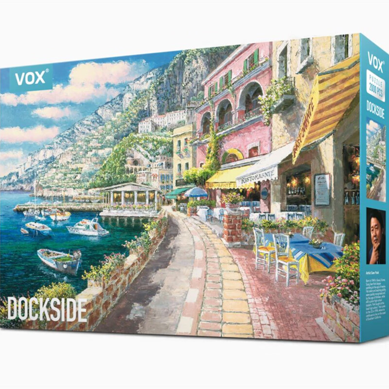 VOX Adult Puzzle, 2000 Pieces, Dockside Scene, Stress-Relieving High-Difficulty Healing Puzzle, Birthday Gift