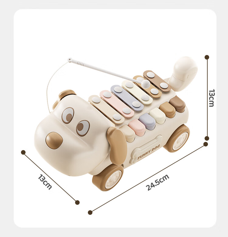 AoZhiJia Children's Toy 1-3 Years Old Seven-Tone Hand Drum Educational Early Learning Soothing Percussion Instrument Baby Christmas Gift 4