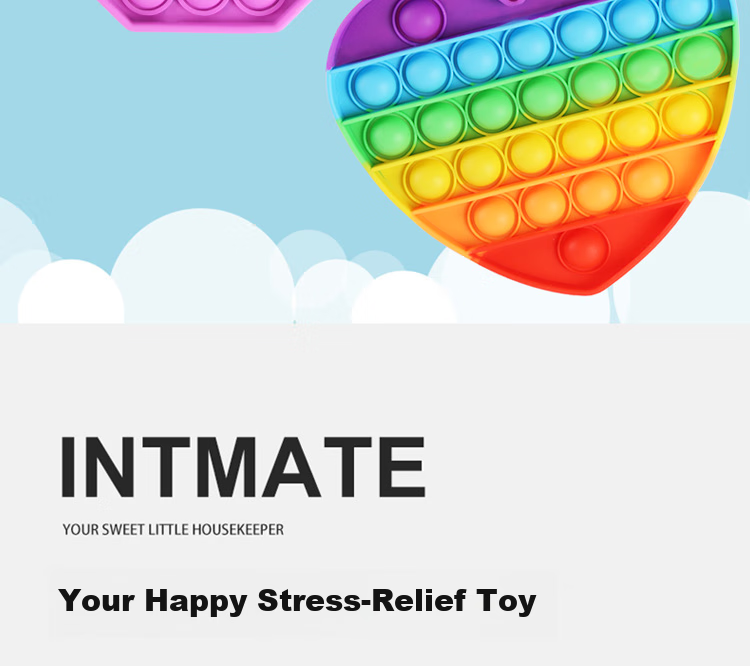 TaTanice Rainbow Stress Relief Toy, Children's Mouse-Killing Pioneer Silicone Stress Relief Button Board, Birthday Gift for Boys And Girls 2