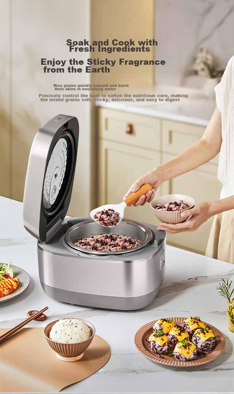 SUPOR 4-Liter Large Capacity, for 3-4 People, IH Heating with Titanium Non-Coated Inner Pot, Smart Multifunctional Rice Cooker for Home Use, Model F40Q56S 15