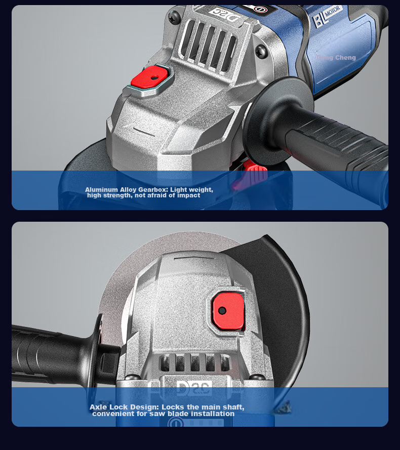 Dongcheng Brushless DCSM04-100E Cordless Angle Grinder, Lithium Battery Grinding Machine, Cutting Machine, Polishing Machine, Household Hand Grinder 17