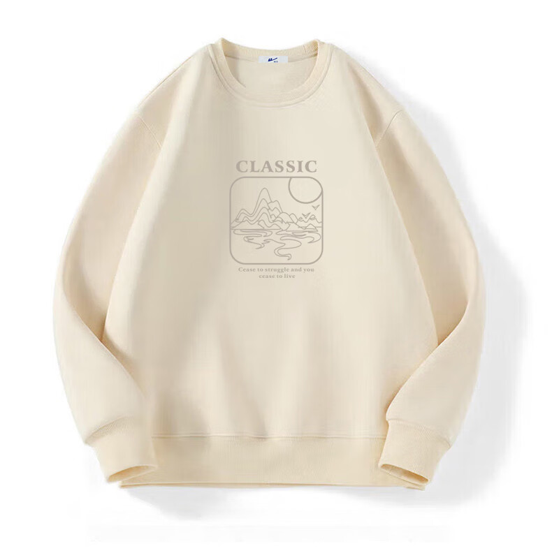 Huili Sweatshirt for Men, Round Neck Long Sleeve T-Shirt, Casual Pullover Undershirt, Versatile Outerwear for Men in Spring And Autumn Seasons 21