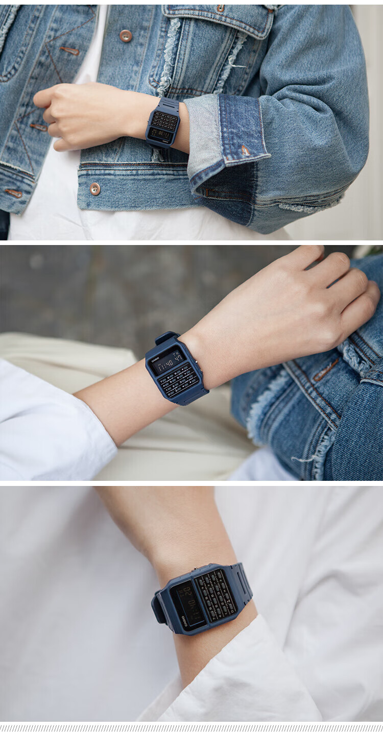 CASIO Watch for Men, Small Square Design, Popular among "Desperate Housewives" Fans And Students, Electronic Calculator Watch for Men And Women, Model CA-53W 11