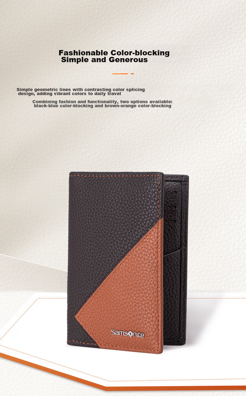 Xinxiuli Men's Business Card Holder, Multifunctional Leather Wallet, Gift Box for Men's Birthday Present TK6 3