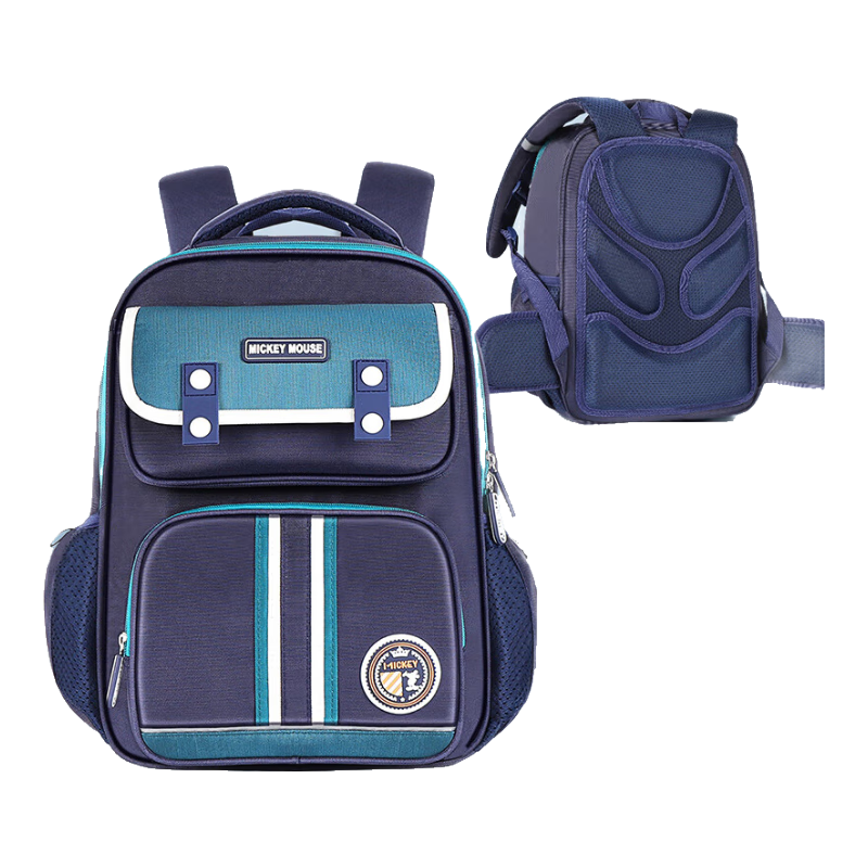 Disney Children's Backpack for Boys, Elementary School Students Grades 1-6, Boys And Girls Spine Protection Lightweight Double Shoulder Bag Sm12011