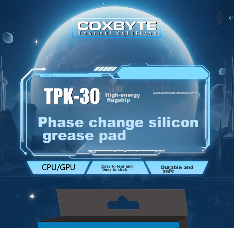 COXBYTE Phase Change Silicone Pad (CPU/GPU Cooling) TPK-30 Gaming Laptop Graphics Card Core Dedicated Cooling Thermal Patch 20*30mm 1