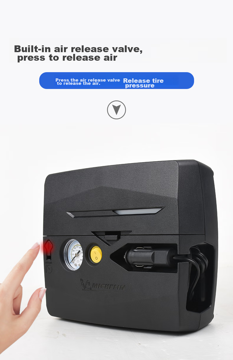 MICHELIN Tire Repair Fluid Inflator Pump High-Power Car Air Pump for New Energy Vehicles, Electric Bikes, Basketball, Soccer Balls, And Bicycles 13
