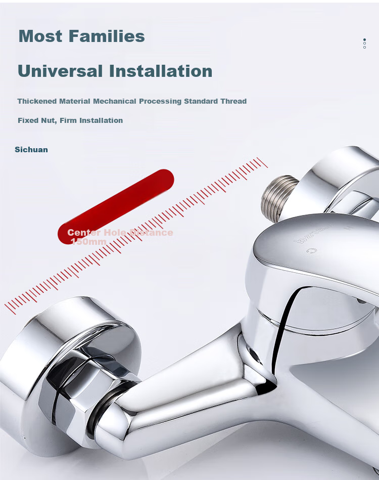 Larsd Shower Faucet Mixer Valve Set, Bathtub Mixer Tap Set, Bathroom Hot And Cold Shower Switch LD5003T 17