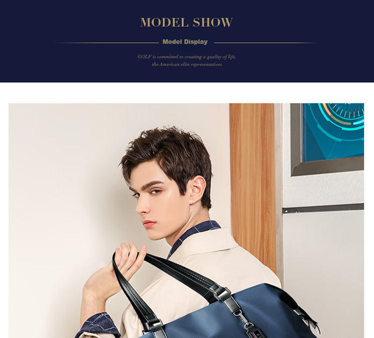 GOLF Travel Bag, Casual Sports Fitness Bag, Handheld And Shoulder Luggage Bag, Men's Short-Trip Travel Bag, Large Capacity Business Trip Bag 29