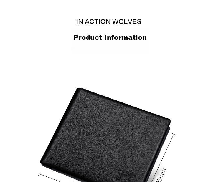 SEPTWOLVES Men's Short Genuine Leather Wallet Card Holder, Practical Anniversary Birthday Gift for Dad Or Husband 15