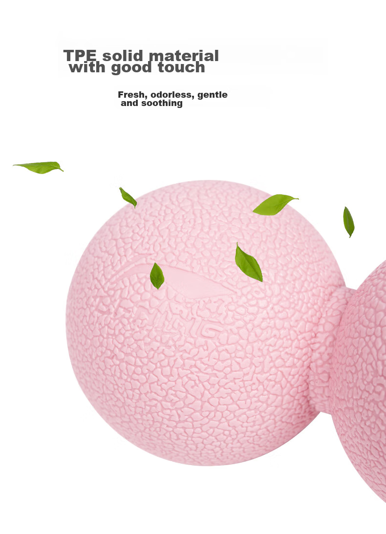 Li-Ning Peanut-Shaped Fascia Ball, Solid TPE Foot Massage, Yoga Fitness Shoulder Neck Waist Deep Muscle Relaxation Ball 8