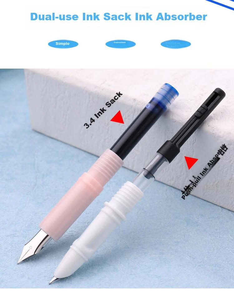 Yongsheng School Opening Gift Fountain Pen Soft Rubber Grip Posture Correction for Third Grade Elementary Students Beginner Handwriting Practice Dark Nib Replaceable Ink Cartridge 3042A Morandi Color 12 Pens Per Box 7