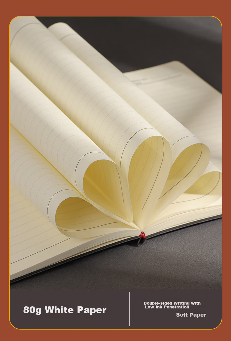 TENGXIONG [Lowest Price Online] Business Notebook A5 Thick B5 Journal, Sheepskin Cover Diary, Soft Cover Notebook for Office Work And Meeting Notes, Customizable Stationery 5