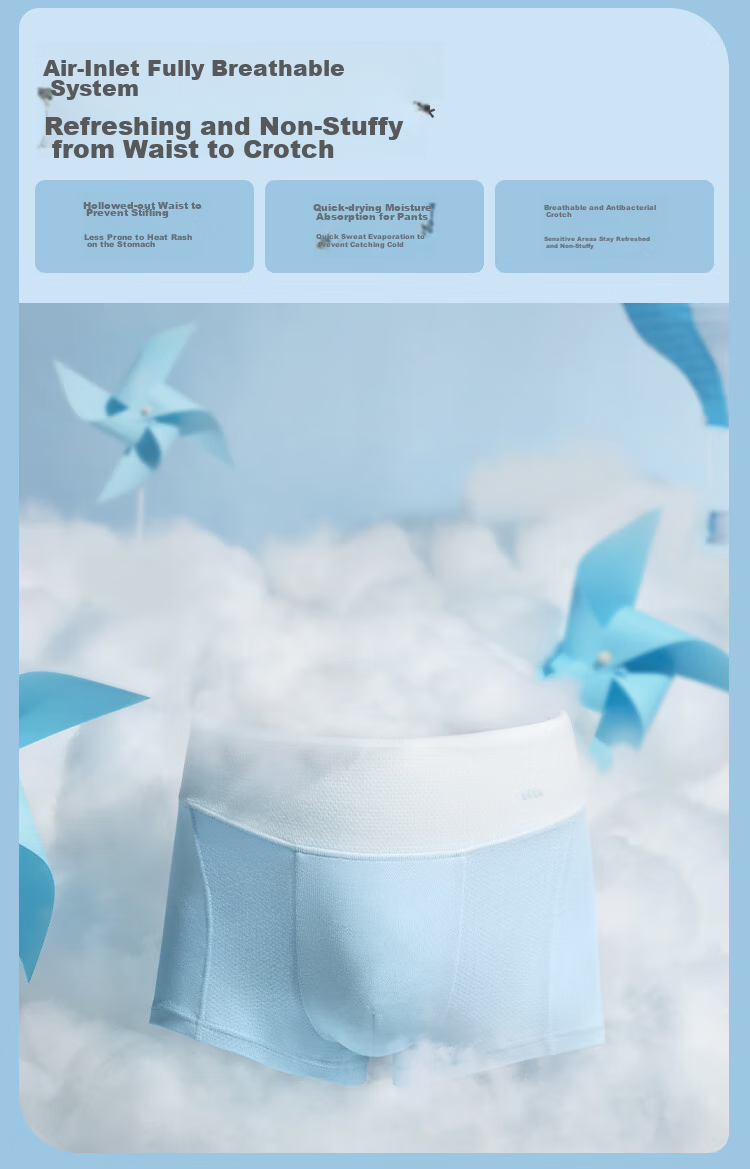 Beneunder Children's Underwear [3-Pack], Boys' Breathable Underwear, Modal Cool-Feel Breathable High-Elastic Underwear VT04824 5