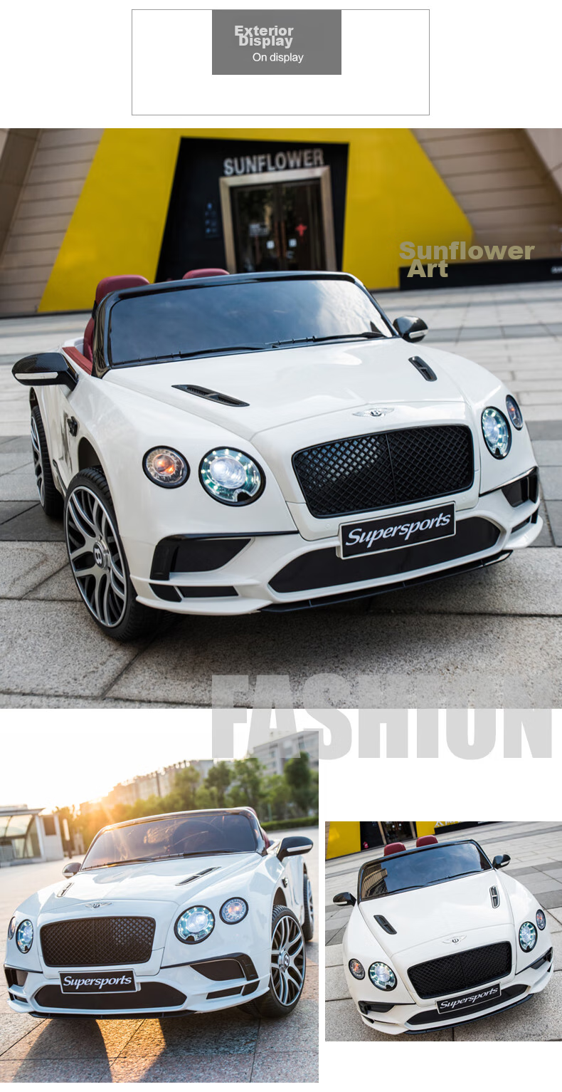 BeRica Children's Electric Car, Four-Wheel Vehicle, Two-Seater Bentley, Remote Control Toy Car for Kids, Rideable Toy Car, Baby Gift 14