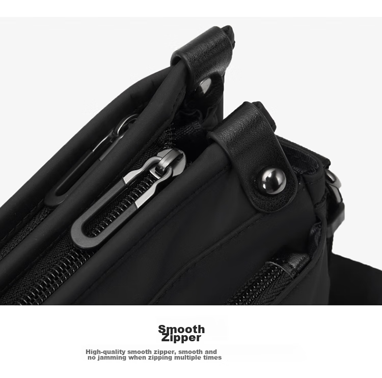 GOLF Shoulder Bag for Men, Large Capacity Crossbody Bag, Business Casual Water-Resistant Lightweight Phone Bag, Trendy IPad Messenger Bag, Fashionable Men's Satchel 5I797463J Black 25