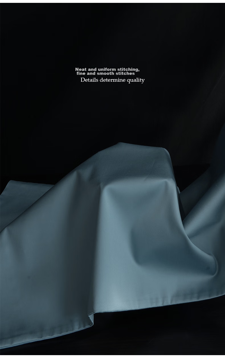 SIDANDA 100% Cotton Five-Star Hotel Pillow Core with Envelope Pillowcase, Water Blue Pillow Cover, Single Piece 48*74cm 11