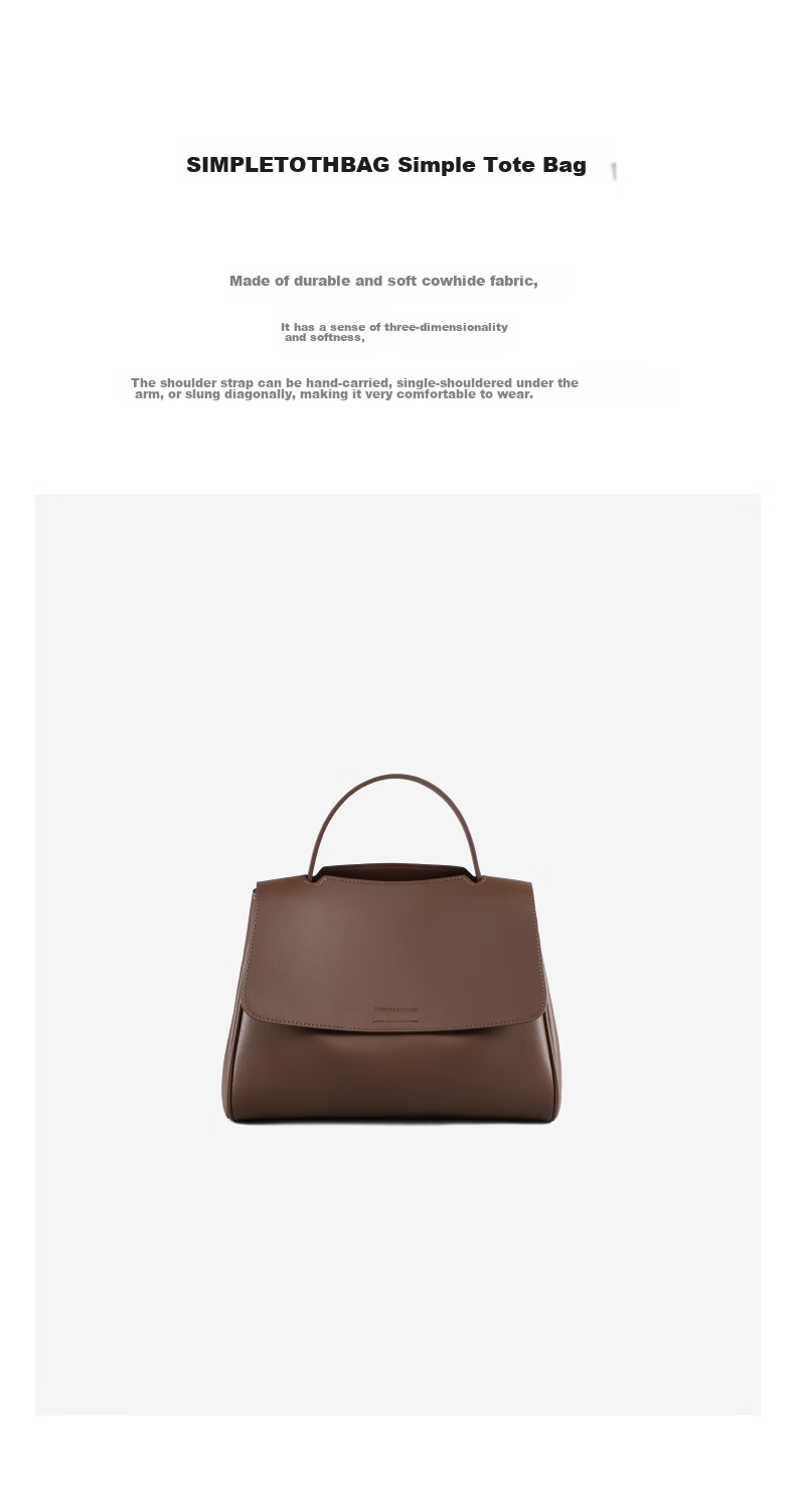 Viney Leather Handbag, Large Capacity Tote Bag for Women, Underarm Crossbody Shoulder Bag, Practical Birthday And Mother's Day Gift for Mom 6