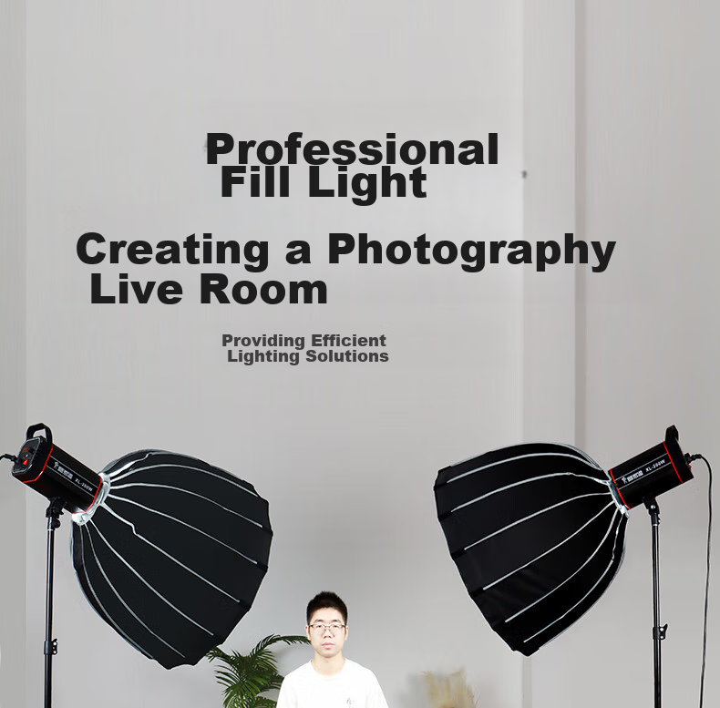 Hakutatz XL-200W Deep Softbox Kit, Live Streaming Fill Light, Professional Photography Lighting, Soft Sunlight Lamp, Continuous Light, Children's Photo And Video Portrait, Streamer Clothing Light Box Equipment 5