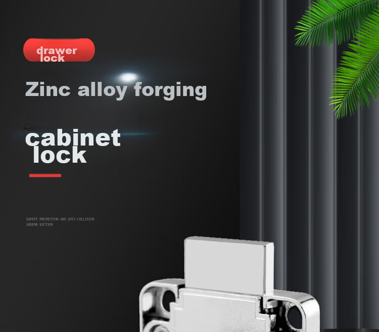 BLOSSOM Drawer Lock, Cabinet Lock, Universal Type 138-22MM, Zinc Alloy, Anti-Twist Key 1