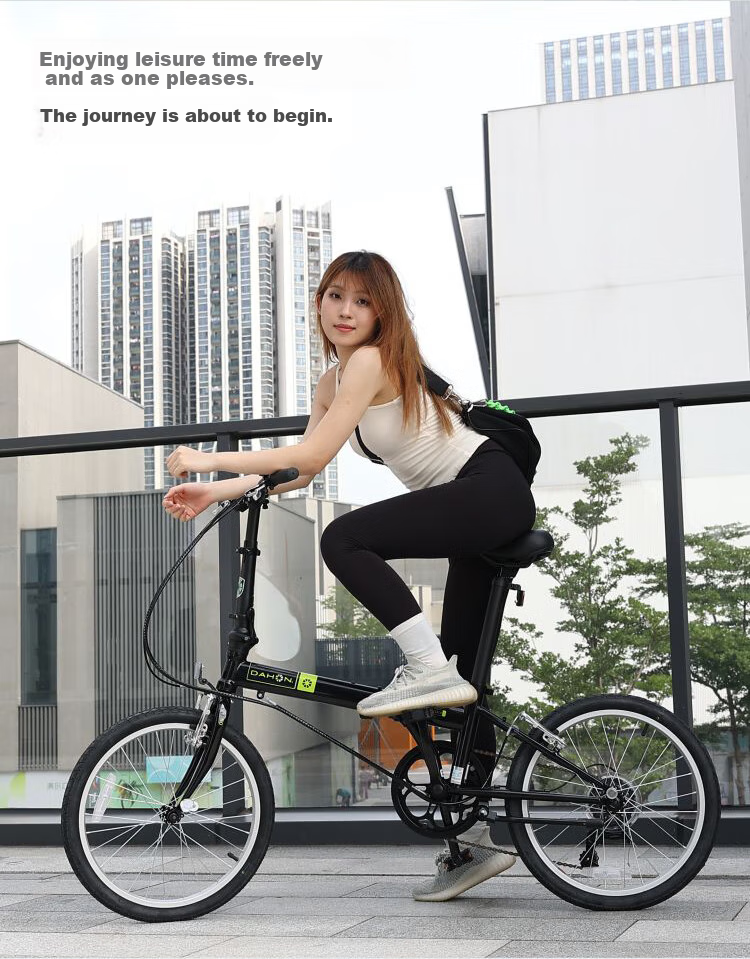 DAHON Classic D6 Folding Bicycle, 20-Inch, 6-Speed, Adult Leisure Bike, KBC061, White 2