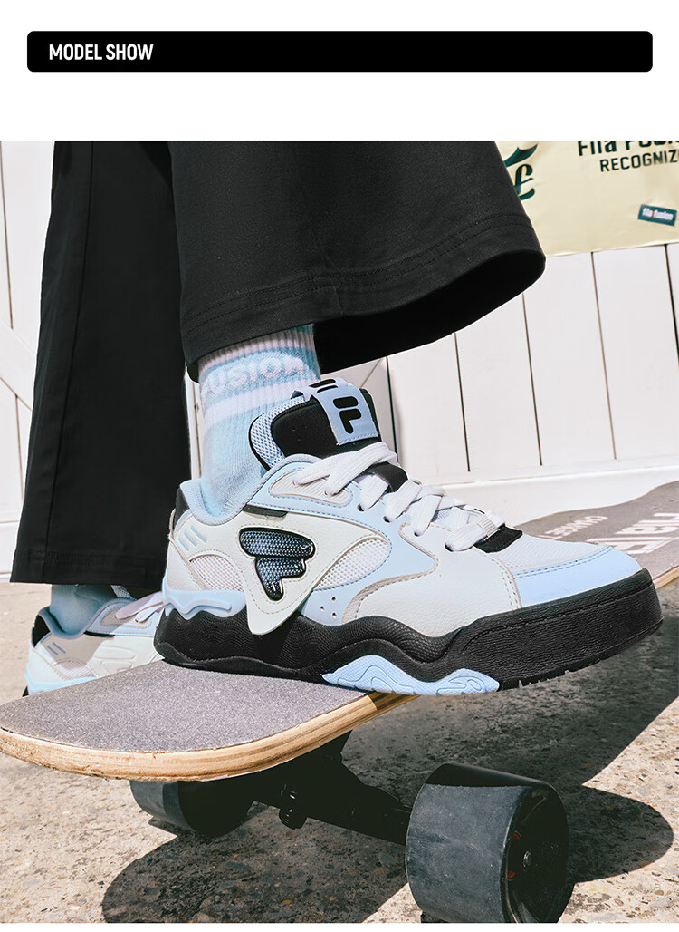FILA FUSION FILA Trendy Women's Skateboard Shoes [Same Style As National Team], Casual Skate Shoes KICK II 8