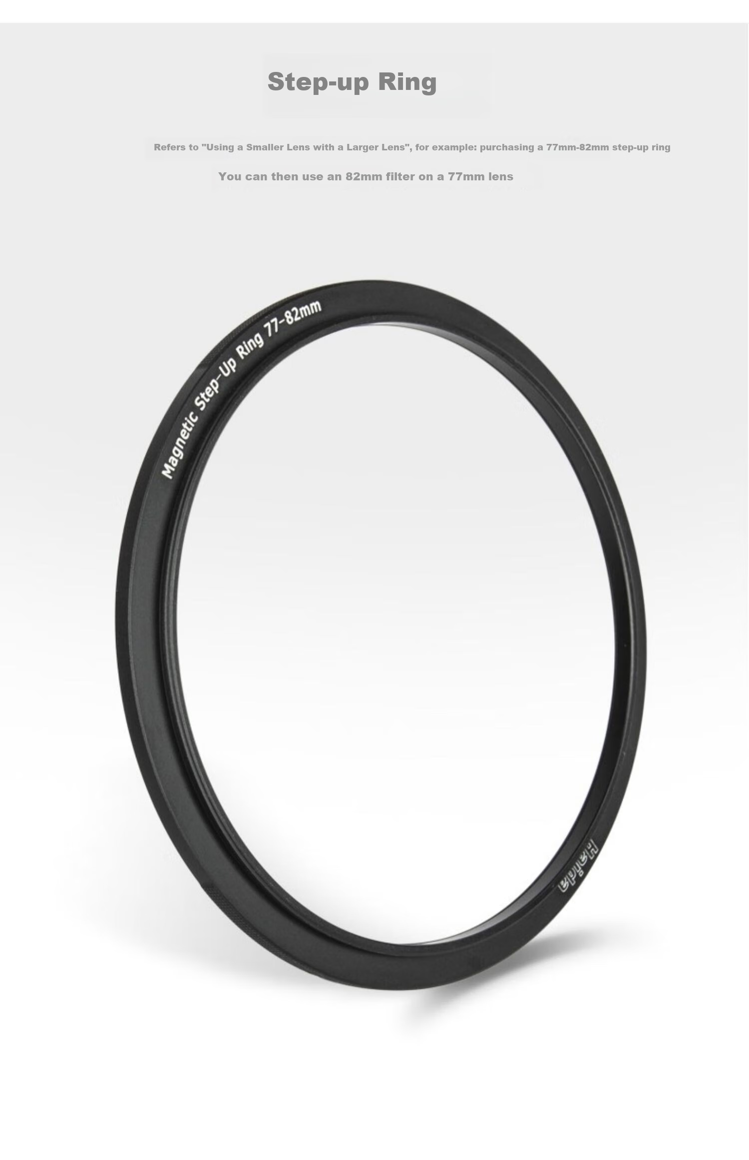 Haida Magnetic Filter Adapter Ring, 67mm Lens to 82mm Magnetic Filter Adapter Ring, Suitable for Canon, Nikon, Sony, Fuji And Other Camera Lenses 1