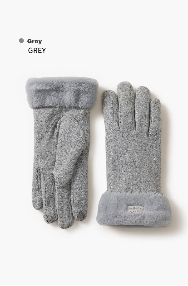 MISSION UV Sheepskin Warm Gloves for Women, Thick And Fleece-Lined for Winter, Autumn And Fall, Suitable for Cycling And Driving, Windproof And Cold-Resistant, Touchscreen Compatible 8