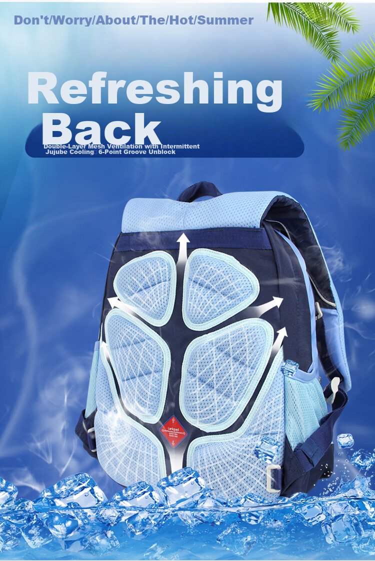 Lark Pad Elementary School Backpack for Boys And Girls Grades 3-6, Middle School Student Ultra-Lightweight Reduced Burden Shoulder Bag Children's Backpack 128 Duke Blue 3