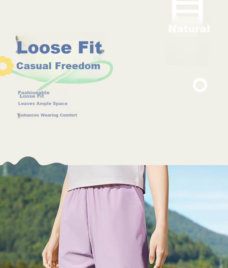 361° Women's Sports Pants Spring Summer Quick-Dry Jogger Casual Loose Running Yoga Fitness Pants 662614707-5 7