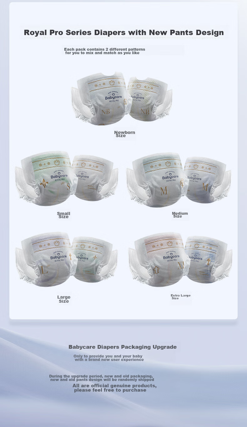 Babycare Royal Pro Ultra-Thin Diapers Mini Pack S25 (4-8kg) Newborn Baby Diapers, Breathable And Absorbent 3