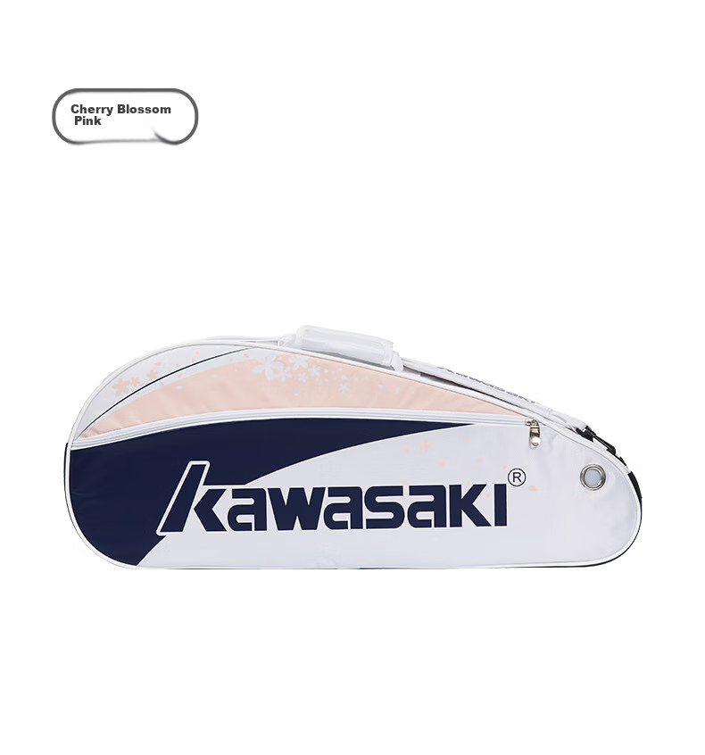 KAWASAKI Badminton Bag, Floral Sports Backpack, Casual Training Bag, Tennis Bag B8366, Cherry Blossom Pink 8