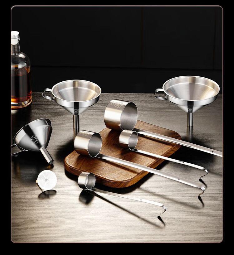 Jekero 316 Stainless Steel Thick Wine Pourer, Household Liquor Dispenser, Wine Scoop, Kitchen Oil And Wine Pourer, Two Liang Half, 125ml 10