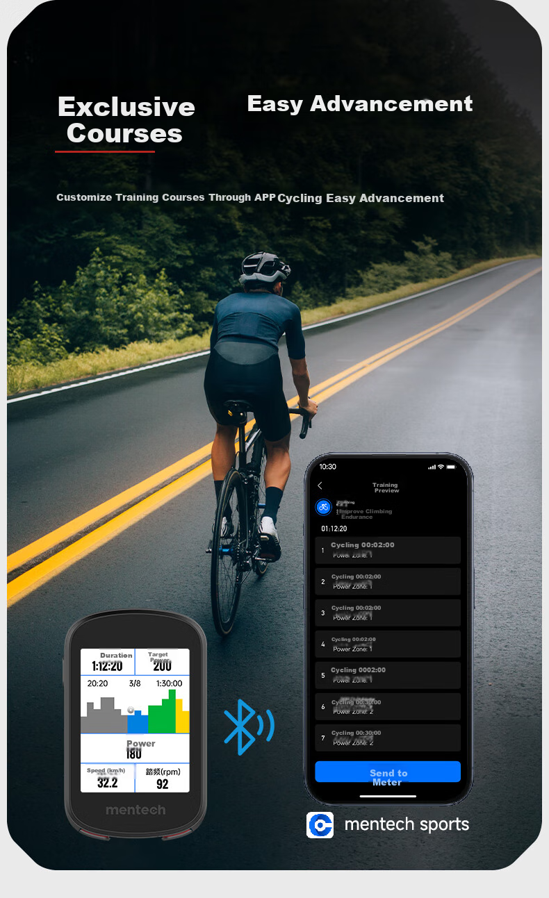 Mentech Avant700 Mountain And Road Bike Computer, GPS Smart Wireless Cycling Navigation, Obsidian Black 16
